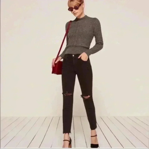 Reformation Camille High Waisted Cigarette Jeans Size 25 Women’s - Picture 5 of 16